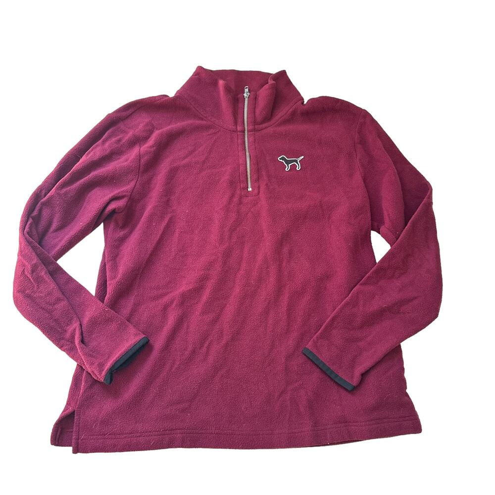 Victoria's Secret Pink Fleece 1/4 Zip Pullover - Medium